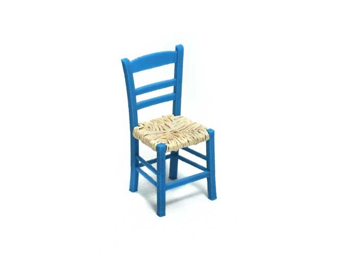 blue mini chair